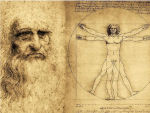 Leonardo da Vinci e l'uomo vitruviano